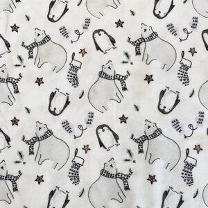 Penquin's and Polar Bears on Snuggle Flannel